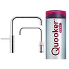 Quooker Nordic Square Twintaps met Combi Boiler Chroom