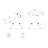 Thermostatische Badmengkraan Boss & Wessing Waterval RVS