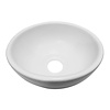 Boss & Wessing Waskom Boss & Wessing Opbouw Rond Keramiek 20x9cm Mat Wit