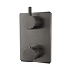 Boss & Wessing BWS Afbouwdeel Cemal Douche Thermostaat Inbouw 2-Weg Gunmetal