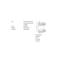Douchedraadkorf Smedbo Xtra Zelfklevend Dubbel Chroom