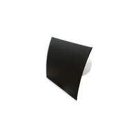 Badkamer Ventilator Pro Design Standaard 100mm 105 m3 Gebogen Glas Zwart Mat