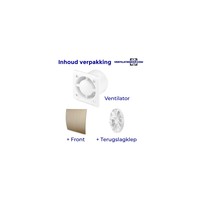 Badkamer Ventilator Pro Design Nalooptimer 125mm 170 m3 Goud Kunststof