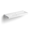 Clou Clou New Wash Me Wastafel 110x42x8cm Met 3 Voorbewerkte Kraangaten Glanzend Wit Keramiek