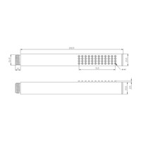 Thermostatisch Inbouwdoucheset Aqua Splash Plafonduitloop Rond 20 cm Mat Zwart