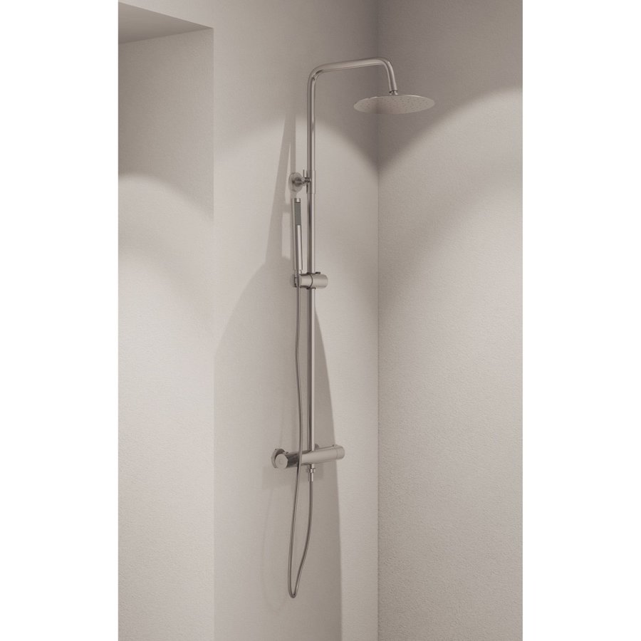 Opbouw Regendouche Boss & Wessing Thermostatisch Rond Met Handdouche Chroom