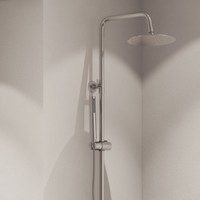 Opbouw Regendouche Boss & Wessing Thermostatisch Rond Met Handdouche Chroom