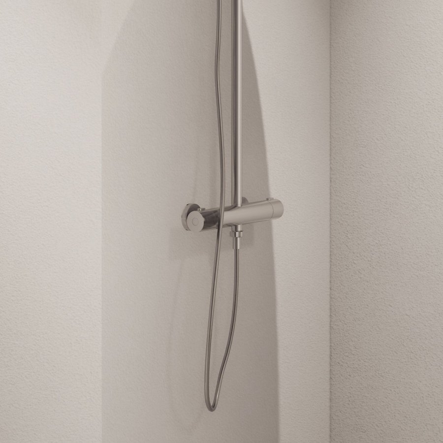 Opbouw Regendouche Boss & Wessing Thermostatisch Rond Met Handdouche Chroom