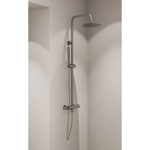 Opbouw Regendouche Boss & Wessing Thermostatisch Rond Met Handdouche Gunmetal 