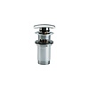Clou Clou InBe Stop Go Afvoerplug Met Overloop Chroom Universeel Toepasbaar 6.9x6.9cm