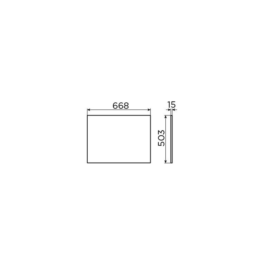 Clou Hammock Frame Inleg Planchet Mat Wit Aluite 66.8cm