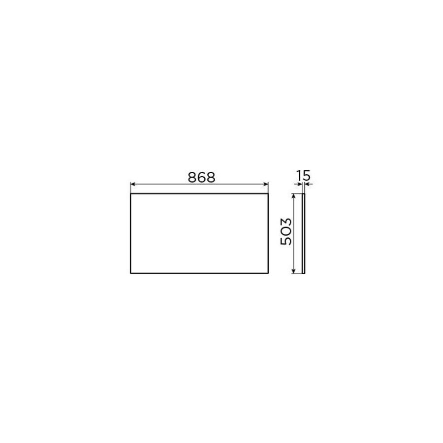 Clou Hammock Frame Inleg Planchet Mat Wit Aluite 86.8cm