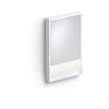 Clou Clou Look At Me Spiegel 2700K LED-Verlichting IP44 Omlijsting In Mat Wit 50x8x80cm