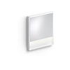 Clou Clou Look At Me Spiegel 2700K LED-Verlichting IP44 Omlijsting In Mat Wit 70x8x80cm