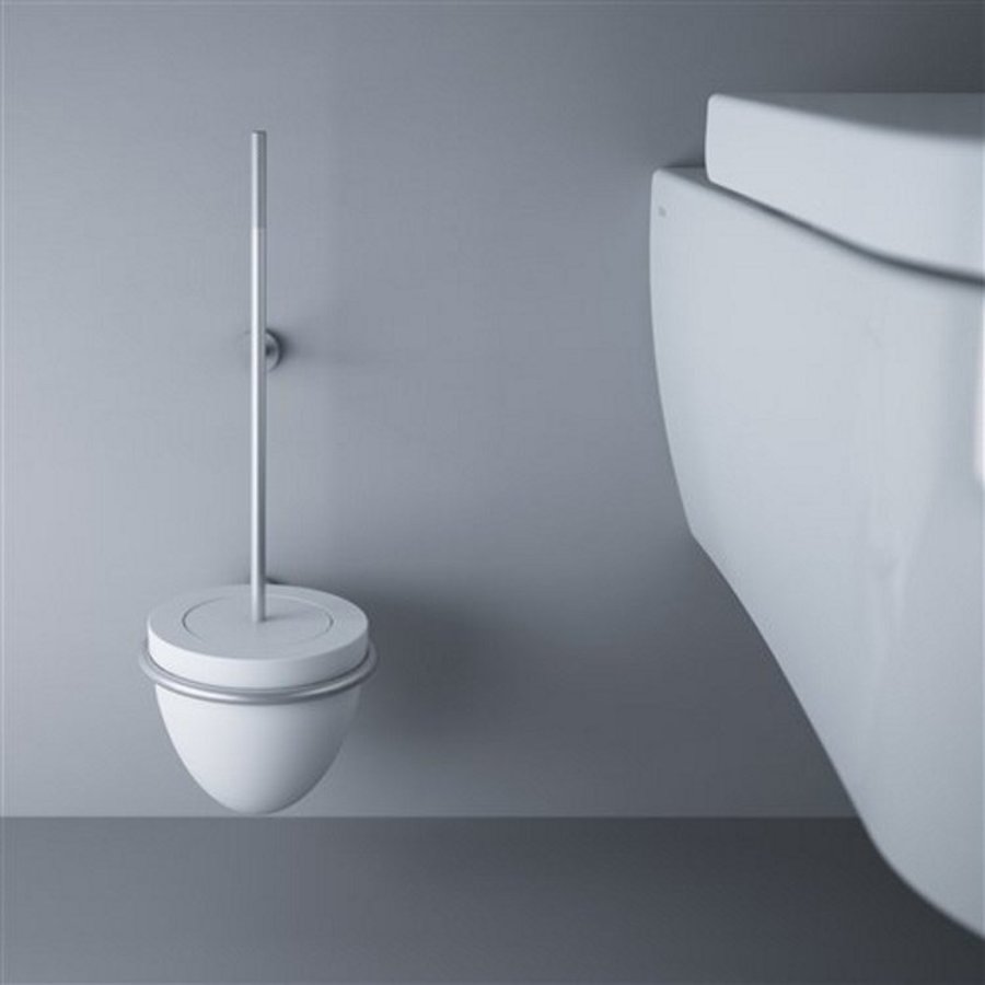 Clou Slim Siliconen Wit Deksel Toiletborstel CL/09.03042.41