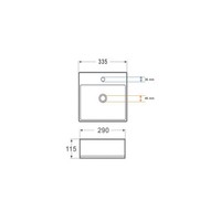 Fontein Wiesbaden Leto 33.5x29x11.5 cm Quartz