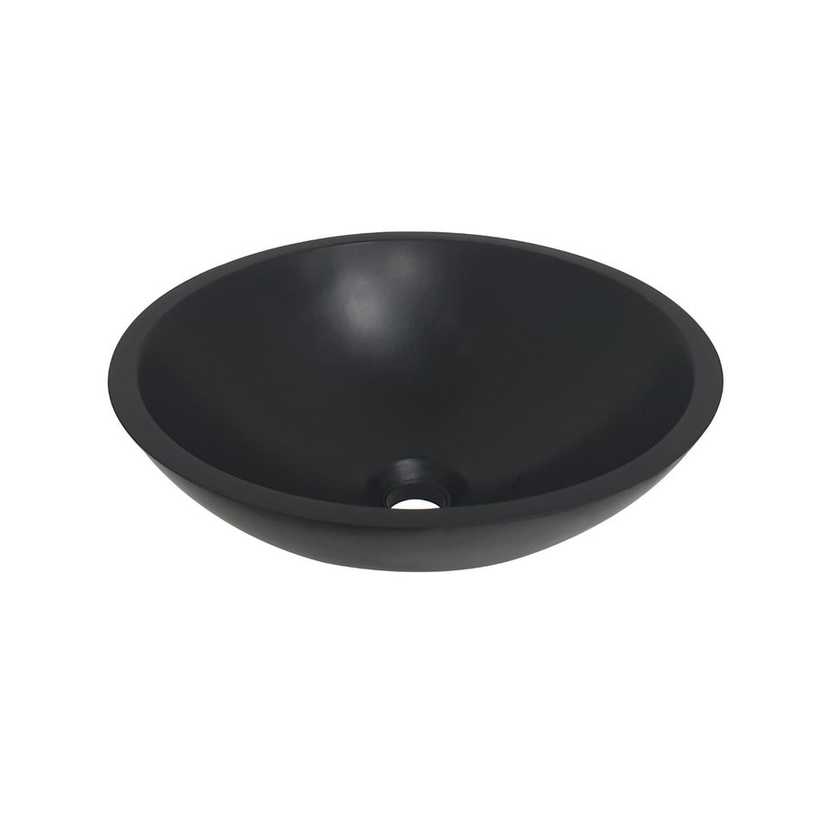 Waskom Boss & Wessing 43x13 cm Solid Surface Mat Zwart