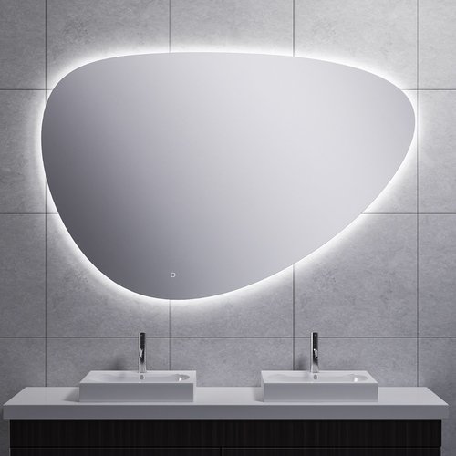 Spiegel Wiesbaden Uovo Organisch Dimbaar LED Verlichting 60 cm 