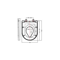 Toiletzitting Wiesbaden Vesta Family Soft-Close Quick Release PP Wit