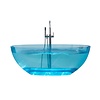 Best Design Vrijstaand Ligbad Best Design 170x78x56 cm Resin Transparant Blauw