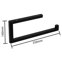 Handdoekhouder Differnz 35x14 cm Mat Zwart