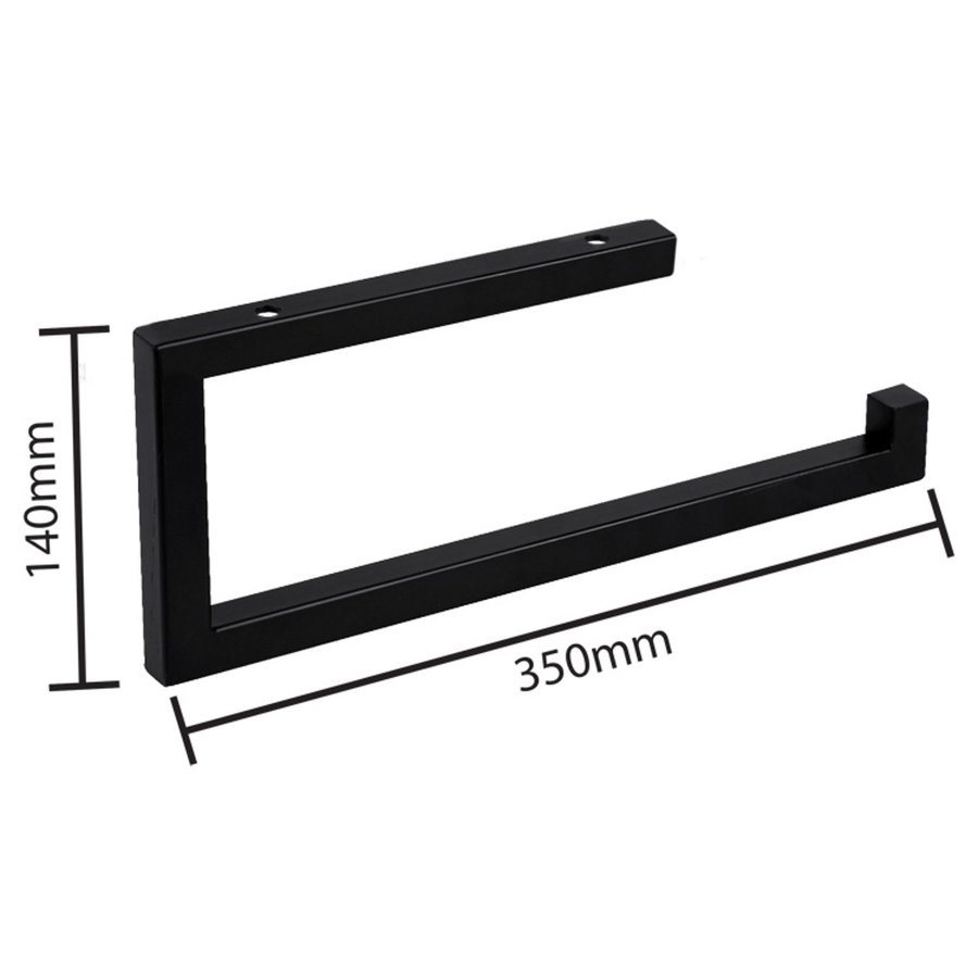 Handdoekhouder Differnz 35x14 cm Mat Zwart