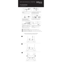 Wandtoilet Differnz Met PK Uitgang Rimless Inclusief Toiletbril Mat Zwart