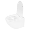 Differnz Wandtoilet Differnz Met PK Uitgang Rimless Inclusief Toiletbril Glans Wit