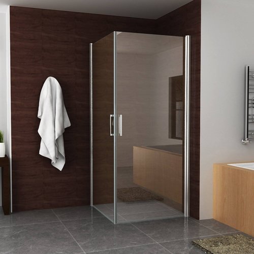 BWS Douchecabine Dubbele Swingdeur 90x90cm 8mm NANO Coating 