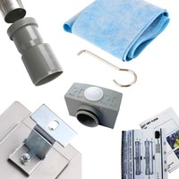 RVS Douchegoot flens met uitneembaar sifon 20x7cm 6,7cm diep STANDAARD ROOSTER