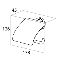 Toiletrolhouder Tiger Urban Met Klep Mat Wit
