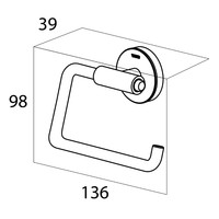 Toiletrolhouder Tiger Urban Zonder Klep Mat Zwart