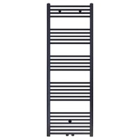 Designradiator Nile Gobi 160x60 cm Geborsteld Mat Zwart midden-onderaansluiting