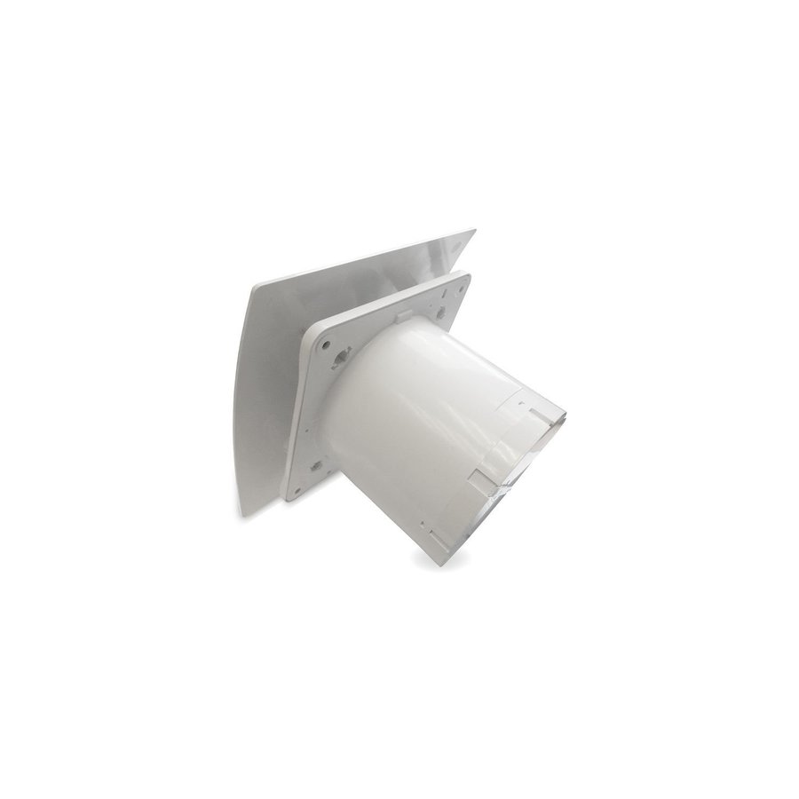 Badkamer Ventilator Pro Design Nalooptimer 125mm 170 m3 Gebogen Kunststof Wit