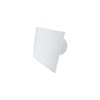 Badkamer Ventilator Pro Design Standaard 125mm 170 m3 Vlak Glas Wit Mat