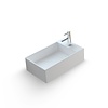 Fontein Bellezza Bagno Fabro Solid Surface 50x30x15 cm (kraangat rechts)