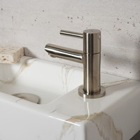 Fonteinset Carrara Marmerlook Wiesbaden Color RVS (kraangat rechts)