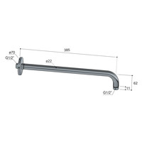 Wandarm Hotbath Cobber 40 cm (15 Verschillende Kleuren)