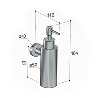 Zeepdispenser Hotbath Cobber Wandmodel (15 Verschillende Kleuren)