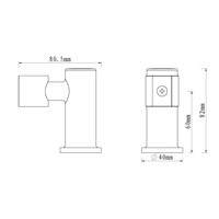 Luxe Handdouchehouder Wiesbaden Kantelbaar Geborsteld Koper