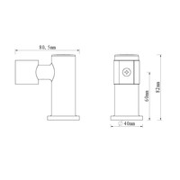 Luxe Handdouchehouder Wiesbaden Kantelbaar Geborsteld Messing Goud