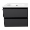 Arcqua Onderkast Arcqua Luna Badmeubel 60 cm Greeploos Excl. Wastafelblad MDF Mat Zwart
