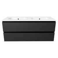 Onderkast Arcqua Luna Badmeubel 90 cm Greeploos Excl. Wastafelblad MDF Mat Zwart