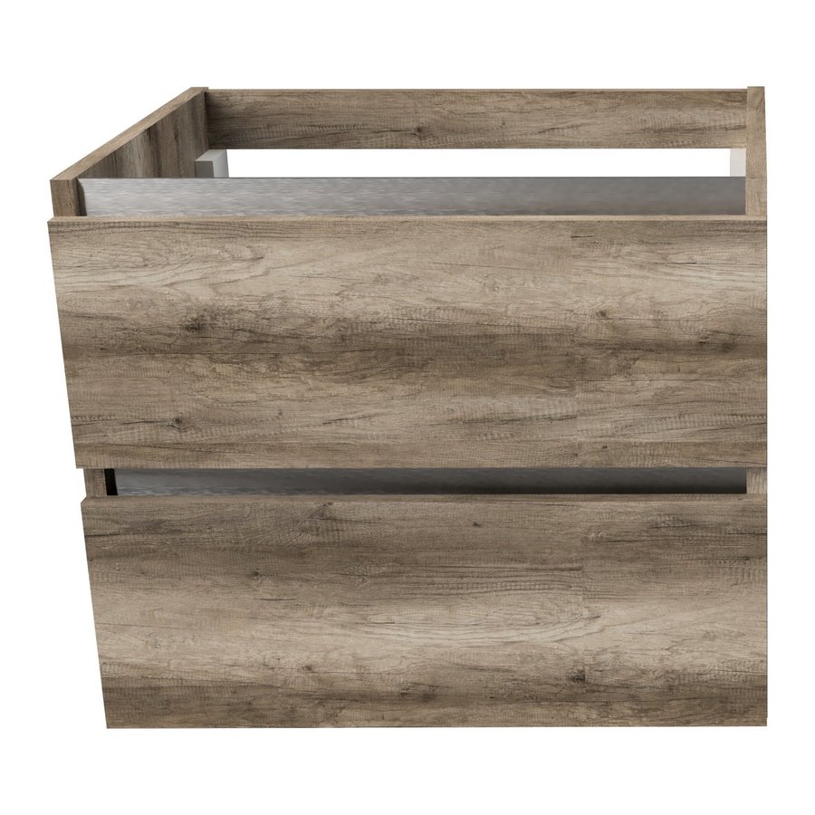 Onderkast Arcqua Luna Badmeubel 60 cm Greeploos Excl. Wastafelblad MDF Canyon Oak