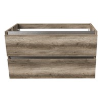 Onderkast Arcqua Luna Badmeubel 90 cm Greeploos Excl. Wastafelblad MDF Canyon Oak