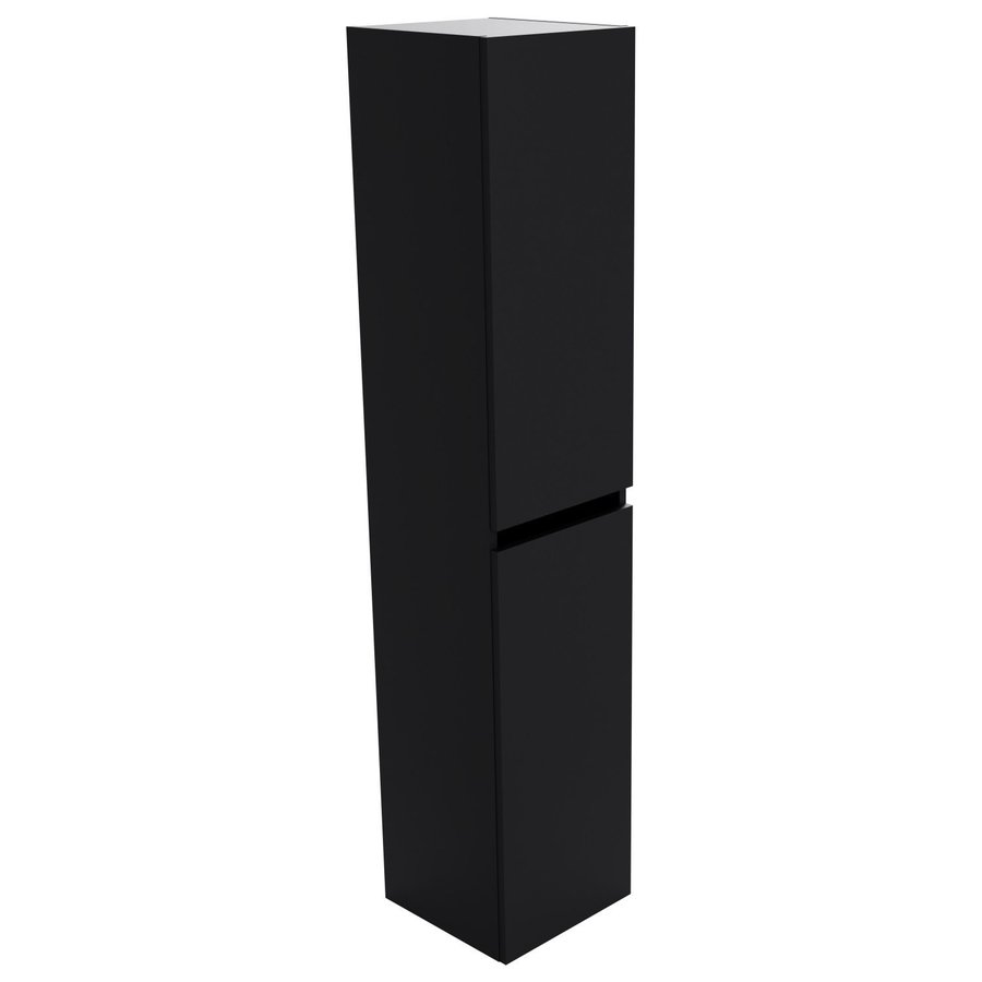 Kolomkast Arcqua Luna Badmeubel 170 cm Greeploos MDF Mat Zwart