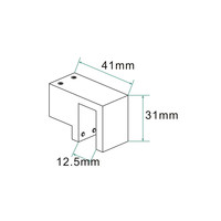 Glaskoppeling Wiesbaden Slim Voor Stabilisatiestang RVS