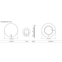 Ronde Badkamerspiegel Xenz Salo met Rondom Ledverlichting en Spiegelverwarming 110 cm