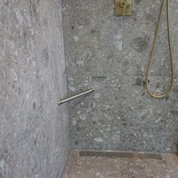 BWS Showerstick de Voetsteun Voor in de Douche RVS