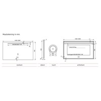 Badkamerspiegel Xenz Lazise 200x70cm met LED Verlichting en Spiegelverwarming